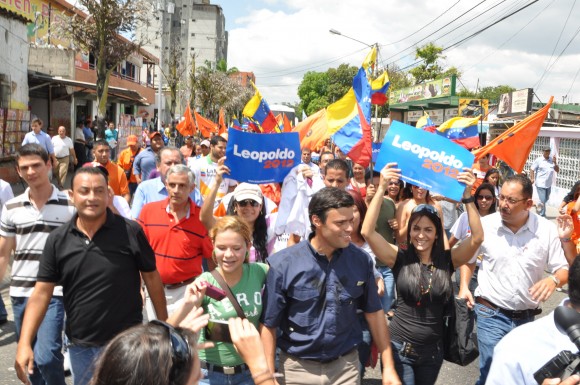 Leopoldo López el sector Villa del Nazareno