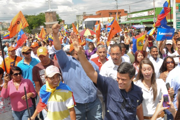 Leopoldo López en Cabudare