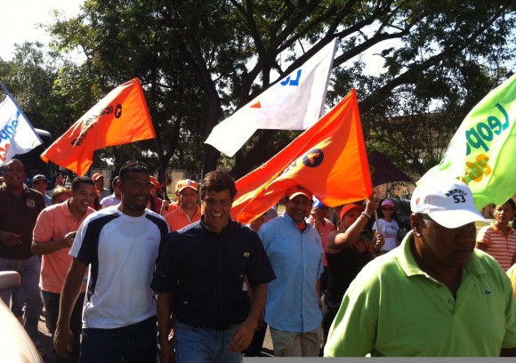 Leopoldo López en Los Guayos