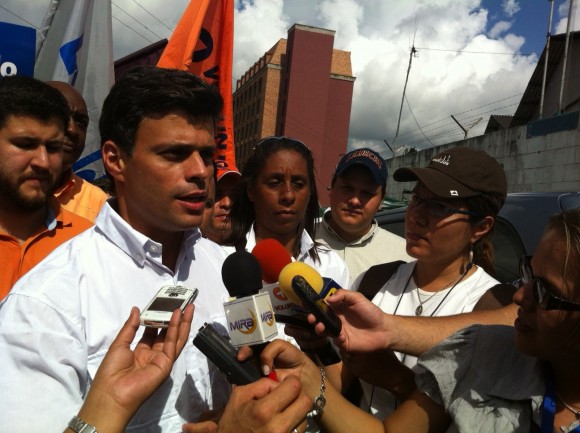 Leopoldo López en Los Altos Mirandinos